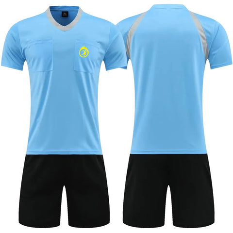 Athletic Uniforms Men Referee Uniforms Soccer Football Jerseys Shorts Shirts Suit Thailand Clothes Judge Sportswear