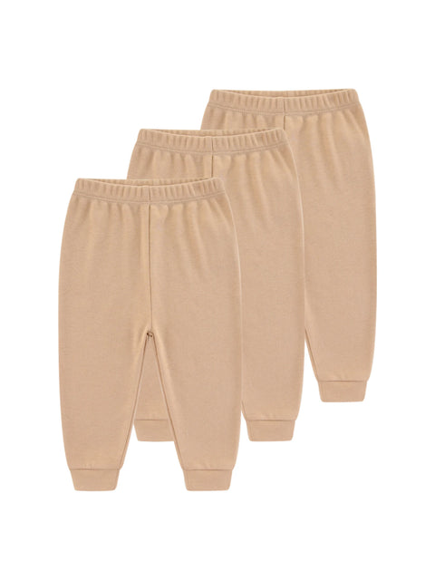 Clevvets 1/3 Pcs Infantwear Infants' trousers Four Seasons Fashion Solid 100%Cotton Baby Boy Girl Pants Soft 100%Cotton Infants Trousers Accessories