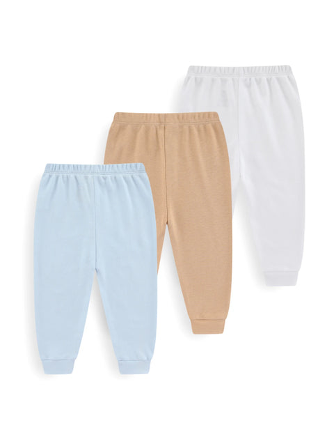 Clevvets 1/3 Pcs Infantwear Infants' trousers Four Seasons Fashion Solid 100%Cotton Baby Boy Girl Pants Soft 100%Cotton Infants Trousers Accessories
