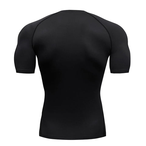 Men Athletic Apparel Running Compression T-shirt Short Sleeve Sport Tees Gym Fitness Sweatshirt Male Jogging Tracksuit Homme Athletic Shirt Tops