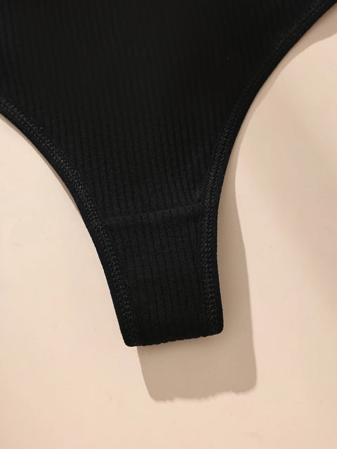 Clevvets Thong Underwear Women Cotton Thongs Panties Striped Underwear Sexy Underpants Black Panty Soft G-Strings Plus Size Tanga Female Lingerie