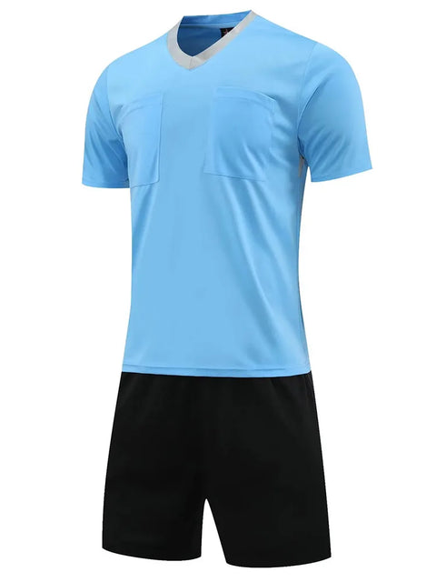 Athletic Uniforms Men Referee Uniforms Soccer Football Jerseys Shorts Shirts Suit Thailand Clothes Judge Sportswear