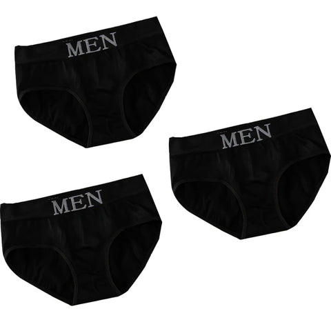 LANFEI Men's Briefs Underwear Sexy Man Panties MEN Letter Underpants Breathable Comfortable Male Bikini Shorts Black Blue Red