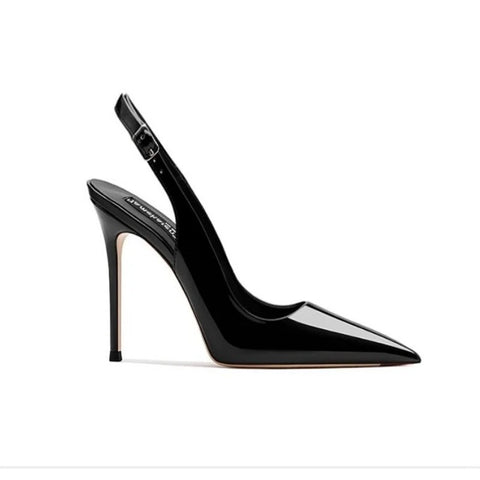 Clevvets Women Shoes Ultra-high Heels Pointed Sandals 2025 Elegant Summer Patent Leather Suspender High Heels Trendy Dress Banquet Women's Shoes