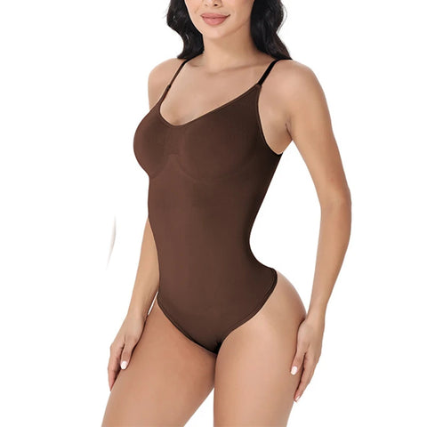LANFEI Women Body Shapers Strap Bodysuits Compression Body Suits Open Crotch Shapewear Slimming Bodysuit