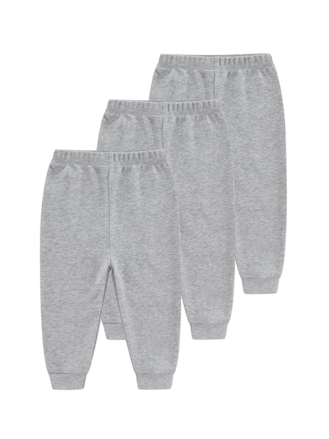 Clevvets 1/3 Pcs Infantwear Infants' trousers Four Seasons Fashion Solid 100%Cotton Baby Boy Girl Pants Soft 100%Cotton Infants Trousers Accessories