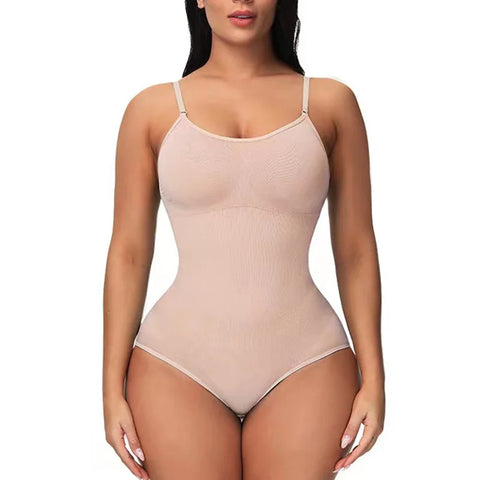 LANFEI Women Body Shapers Strap Bodysuits Compression Body Suits Open Crotch Shapewear Slimming Bodysuit