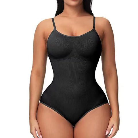 LANFEI Women Body Shapers Strap Bodysuits Compression Body Suits Open Crotch Shapewear Slimming Bodysuit