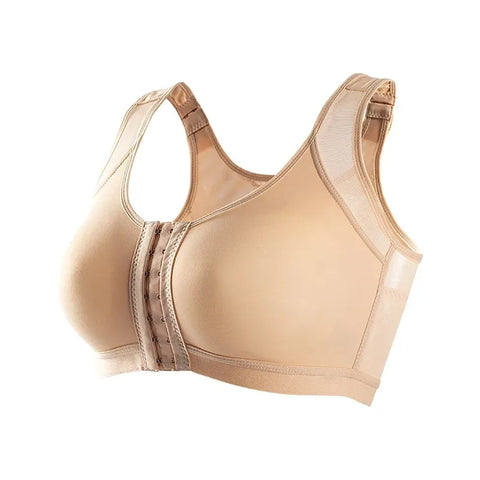 LANFEI Women Bras Post Surgical surgery Front Open Full Support Recovery Bra non-padded wire free Post Breast Augmentation Operative bra