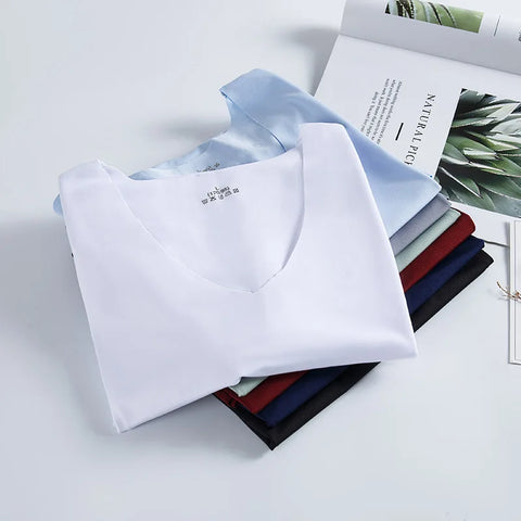 LANFEI Men's Anti-sweat Underclothing Underwears Undershirts Summer Vest Men Traceless Ice Silk Tank Top Slim Fit Sports Fitness Sleeveless Breathable Singlet