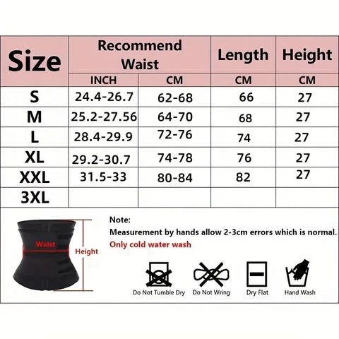 Clevvets Waist belts Waist Trainer Slimming Body Shaper Fitness Belt Weight Loss Fat Burning Sport Girdle Sweat Trimmer Workout Cincher Shapewear