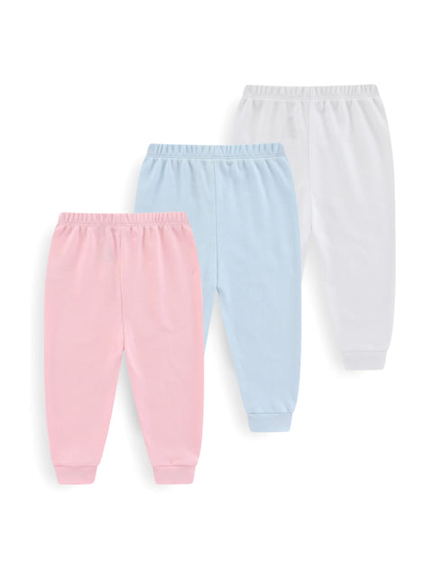 Clevvets 1/3 Pcs Infantwear Infants' trousers Four Seasons Fashion Solid 100%Cotton Baby Boy Girl Pants Soft 100%Cotton Infants Trousers Accessories