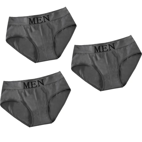 LANFEI Men's Briefs Underwear Sexy Man Panties MEN Letter Underpants Breathable Comfortable Male Bikini Shorts Black Blue Red