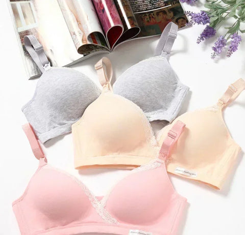 LANFEI Women Maternity Bras Wirefree Nursing Clothing Cotton Breastfeeding Bra for Pregnant Women Pregnancy Breast Sleep Underwear Soutien Gorge Allaitement