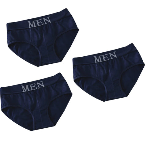 LANFEI Men's Briefs Underwear Sexy Man Panties MEN Letter Underpants Breathable Comfortable Male Bikini Shorts Black Blue Red