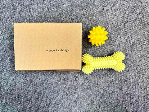 Aporkology Carllg Dog Chew Toys for Aggressive Chewers, Indestructible Tough Durable Squeaky Interactive Dog Toys