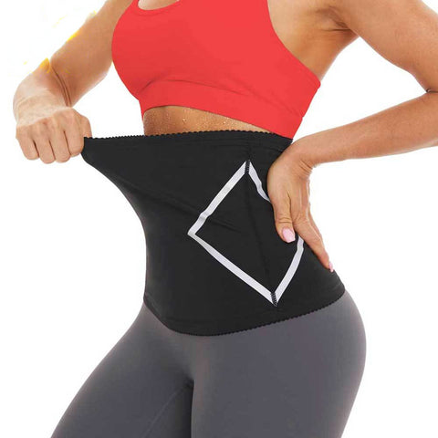 Sauna Band Waist Trainer for Women Weight Loss Girdle Waist Cincher Trimmer Slimming Corset Sweat Belly Belt Body Shaper by NINGMI