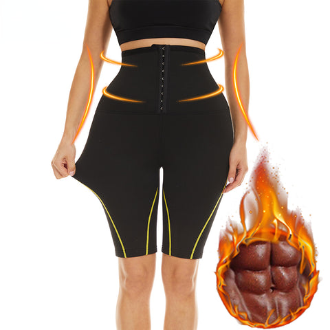 Women Slimming Sauna Sweat Pants Ladies Sweating Neoprene Weight Loss Shorts Slim Gym Workout Body Shaper Sportwear by NINGMI