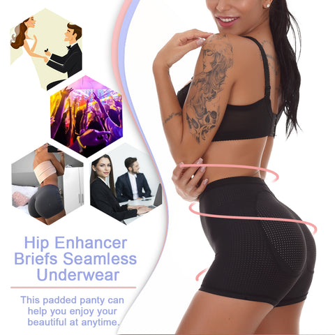 Women Hip Butt Padded Panty Waist Trainer Body Shaper Panties Butt Lifter Slim Push Up Shapers Hip Enhancer Fake Ass Pant by NINGMI