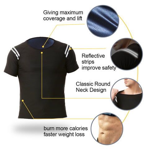Men Hot Sweat Sauna Vest Waist Trainer Slimming Body Shapers Fajas Shapewear Corset Gym Underwear Fat Burn Slim Tank Top by NINGMI