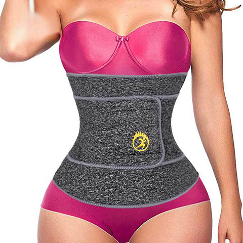Women Sweat Belt Waist Trainer for Weight Loss Waist Cincher Slimming Body Shaper Corset Sauna Girdle Band Strap Fitness by NINGMI