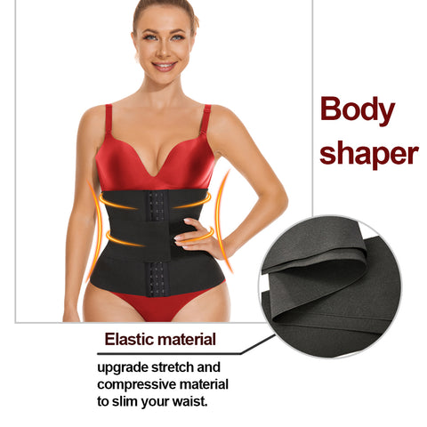 Waist Trainer for Women Belly Control Body Shaper Weight Loss Waist Cincher Trimmer Slimming Girdle Corset Fat Burner by NINGMI