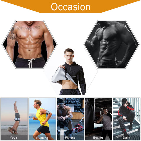 Body Shaper Sauna Tops Waist Trainer Men Zipper Gym Vest Fat Burner Workout Slimming Shirt Sweat Thermal Suit Weight Loss by NINGMI