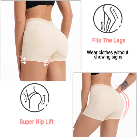 Women Hip Butt Padded Panty Waist Trainer Body Shaper Panties Butt Lifter Slim Push Up Shapers Hip Enhancer Fake Ass Pant by NINGMI