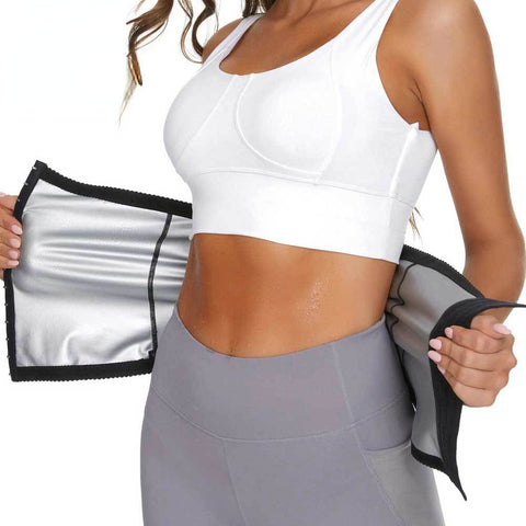 Sauna Band Waist Trainer for Women Weight Loss Sweat Girdle Waist Cincher Slimming Corset Belly Control Body Shaper by NINGMI