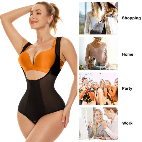 Body Shapewear Panties Women Firm Tummy Control Bodysuit Belly Shaper Panties Body Shaper Sexy Slimming Underwear by NINGMI