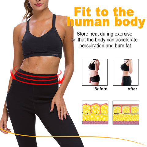 Waist Trainer Legging Shpaers Belt Workout Fitness Weight Loss Body Shaper Pants Women Slim Trimmer Sweat Sauna Shpewear by NINGMI