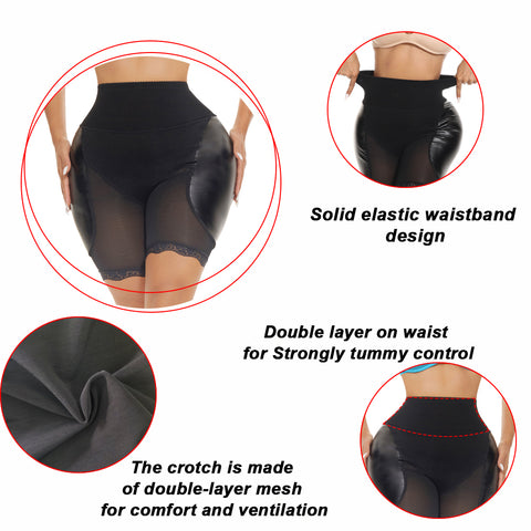NINGMI Women Butt Lifter Shapewear Panties Women Body Shaper Hip Enhancer Shaper Panties High Waist Belly Shaper Underwear