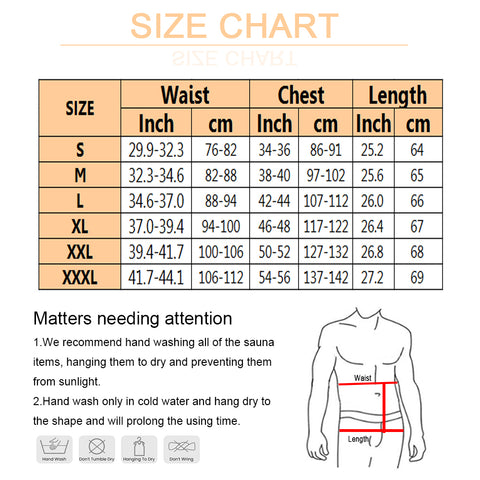Men Hot Sweat Sauna Vest Waist Trainer Slimming Body Shapers Fajas Shapewear Corset Gym Underwear Fat Burn Slim Tank Top by NINGMI