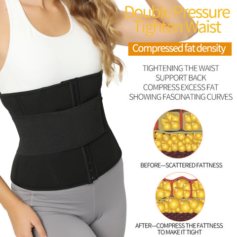 Women Waist Trainer Body Shaper Neoprene Sauna Sweat Workout Slimming Sheath Modeling Trimmer Belt Weight Loss Corset by NINGMI