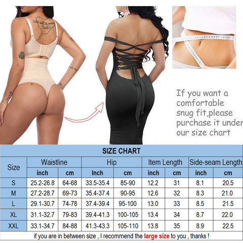 Tummy Control Butt Lifter Waist Trainer Shapewear for Women Breathable Panties Body Shaper Slimming Thong Pant Underpant by NINGMI