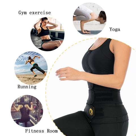 Waist Trainer for Women Weight Loss Belly Belt Waist Cincher Slimming Band Neoprene Girdles Corset Fat Burner Body Shaper by NINGMI