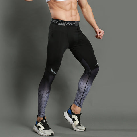 NINGMI Running  Athletic Tights Soccer Trousers Tracksuit Marathon Running Pants Men Running Tights Compression Basketball Tights