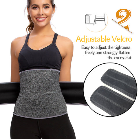 Women Sweat Belt Waist Trainer for Weight Loss Waist Cincher Slimming Body Shaper Corset Sauna Girdle Band Strap Fitness by NINGMI