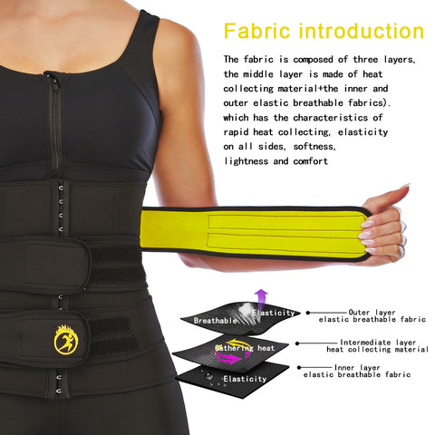 Waist Trainer for Women Weight Loss Belly Belt Waist Cincher Slimming Band Neoprene Girdles Corset Fat Burner Body Shaper by NINGMI