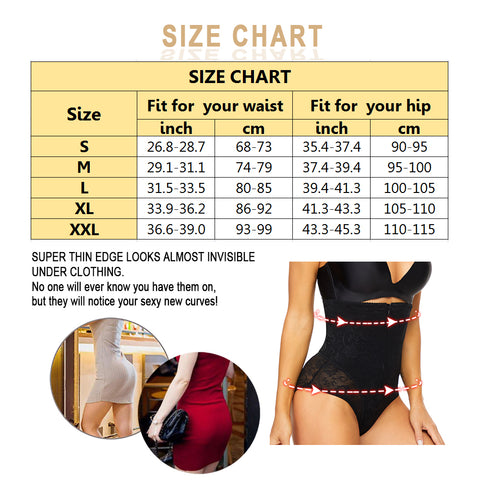 Hi-waisted Postpartum Body Shaper Plus Size Lingere Women Waist Trainer Lace Butt Sahpers Intimates Weight Loss Panties by NINGMI