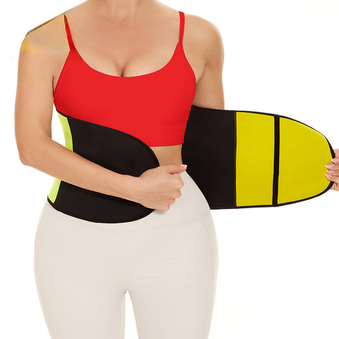 Women Sauna Band Waist Trainer for Weight Loss Neoprene Sweat Girdle Waist Cincher Slimming Corset Belly Belt Body Shaper by NINGMI