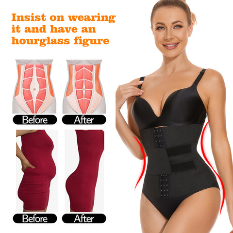 Waist Trainer for Women Belly Control Body Shaper Weight Loss Waist Cincher Trimmer Slimming Girdle Corset Fat Burner by NINGMI