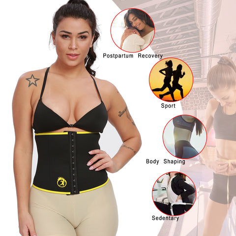 Waist Trainer for Women Weight Loss Waist Cincher Belly Control Belt Neoprene Slimming Wrap Body Shaper Sweat Gridle by NINGMI