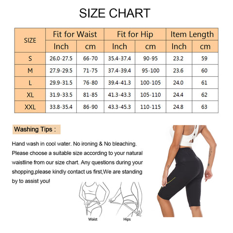 Sweat Leggings Shapers Hot Sauna Slimming Women Fitness Pant Workout Gym Short Shapewear Waist Trainer Trousers with Hook by NINGMI
