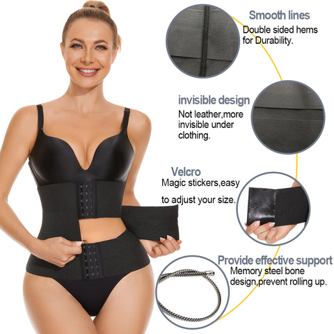 Waist Trainer for Women Belly Control Body Shaper Weight Loss Waist Cincher Trimmer Slimming Girdle Corset Fat Burner by NINGMI
