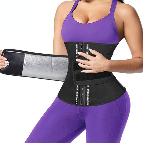 Sauna Belt Waist Trainer for Women Weight Loss Neoprene Sweat Girdle Waist Cincher Slimming Corset Fat Burner Body Shaper by NINGMI