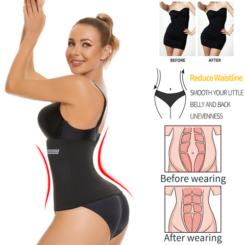 Waist Trainer Belt for Women Slimming Belt for Weight Loss Fat Burning Sweat Waist Band Waist Trimmer by NINGMI