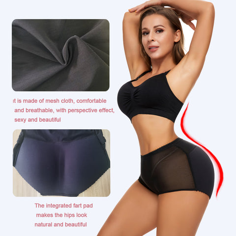 Women Butt Lifter Hip Pads Booty Enhancer Thigh Slim Trimmer Underwear High Waist Trainer Body Shaper Tummy Shapewear by NINGMI
