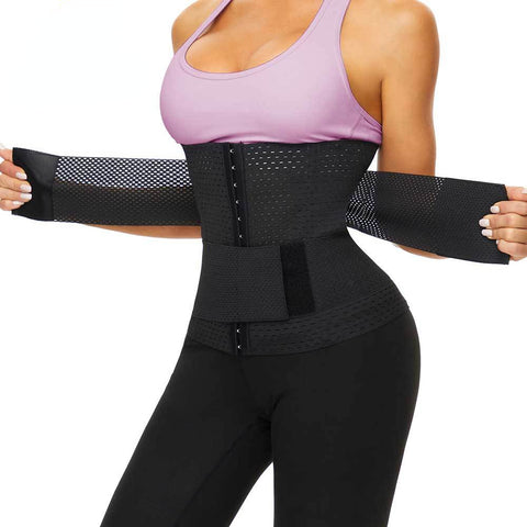 Women Waist Trainer Belt for Slimming Girdle Strap Weight Loss Belly Band Corset Waist Cincher Body Shaper Fat Burner Gym by NINGMI