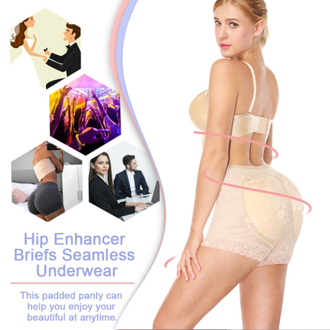 Women Butt Lifter Control Panties Body Shaper Slimming Underwear Women Tummy Control Hip Enhancer Paded Panty by NINGMI
